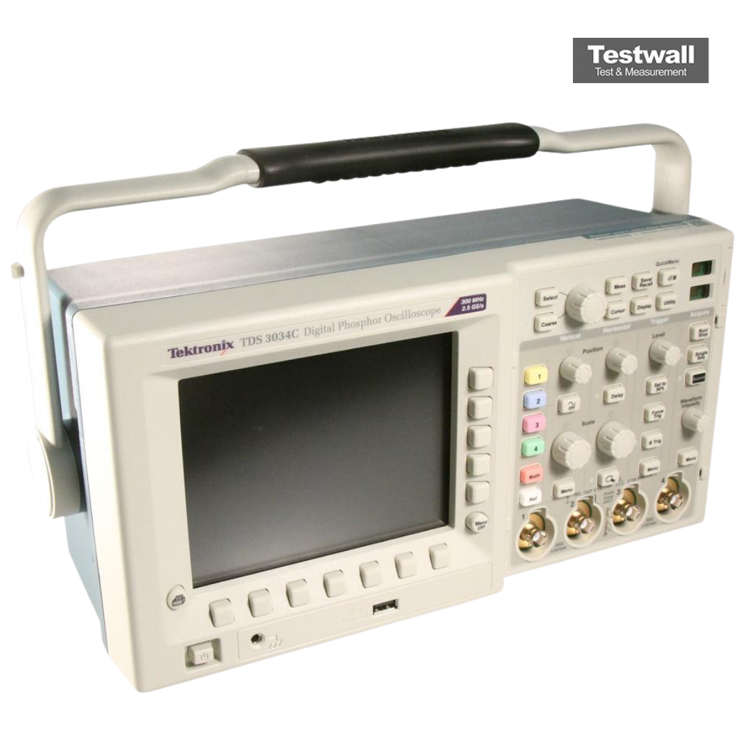 Tektronix TDS3034C 300 MHz 4 Channel Digital Phosphor Oscilloscope with TDS3BAT