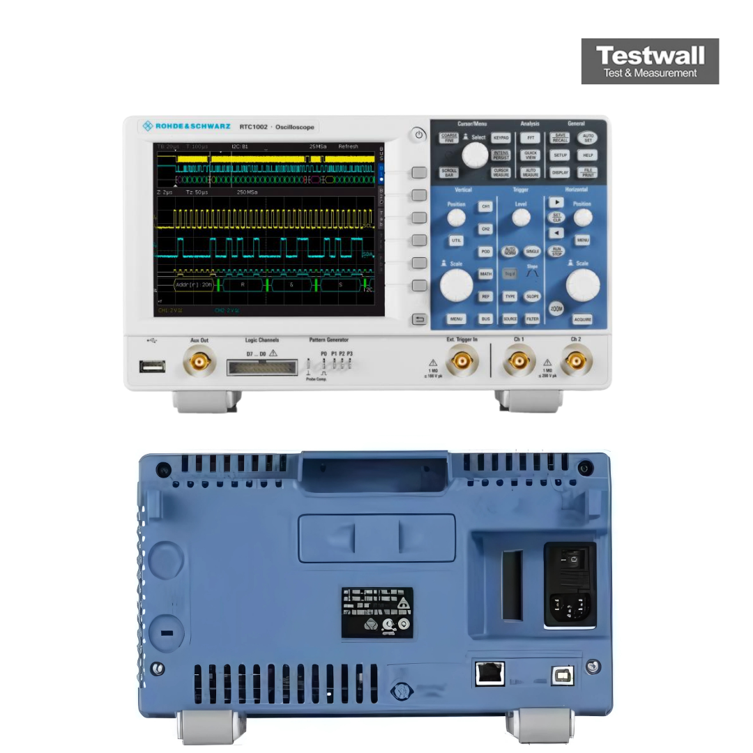 Rohde & Schwarz RTC1002 + RTC-B221 Digital Oscilloscope, 100 MHz, 2 channels