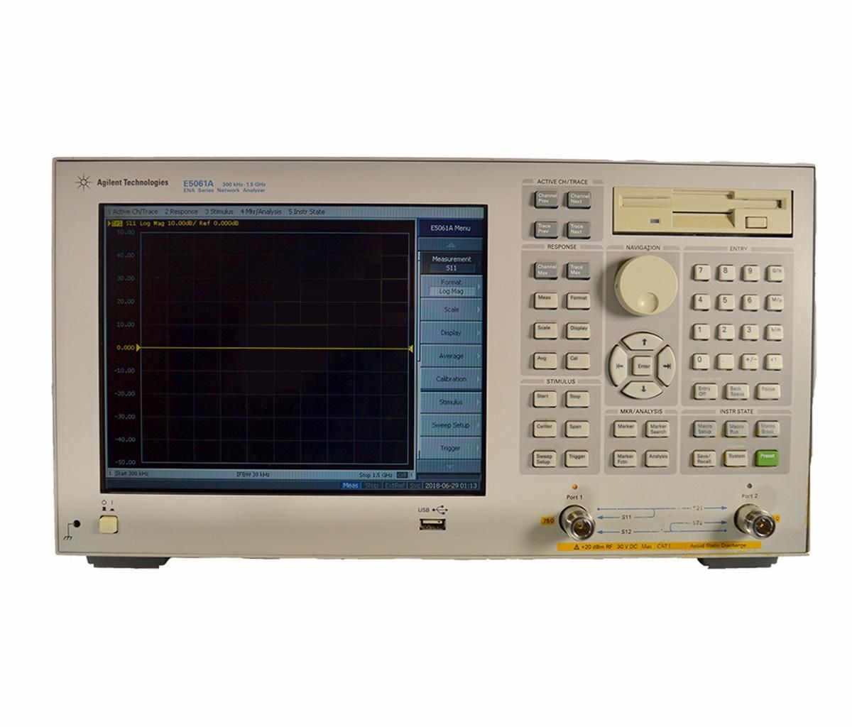 Keysight Technologies E5061A-275 2-port, 1.5 GHz ENA Network Analyser 75 ohms