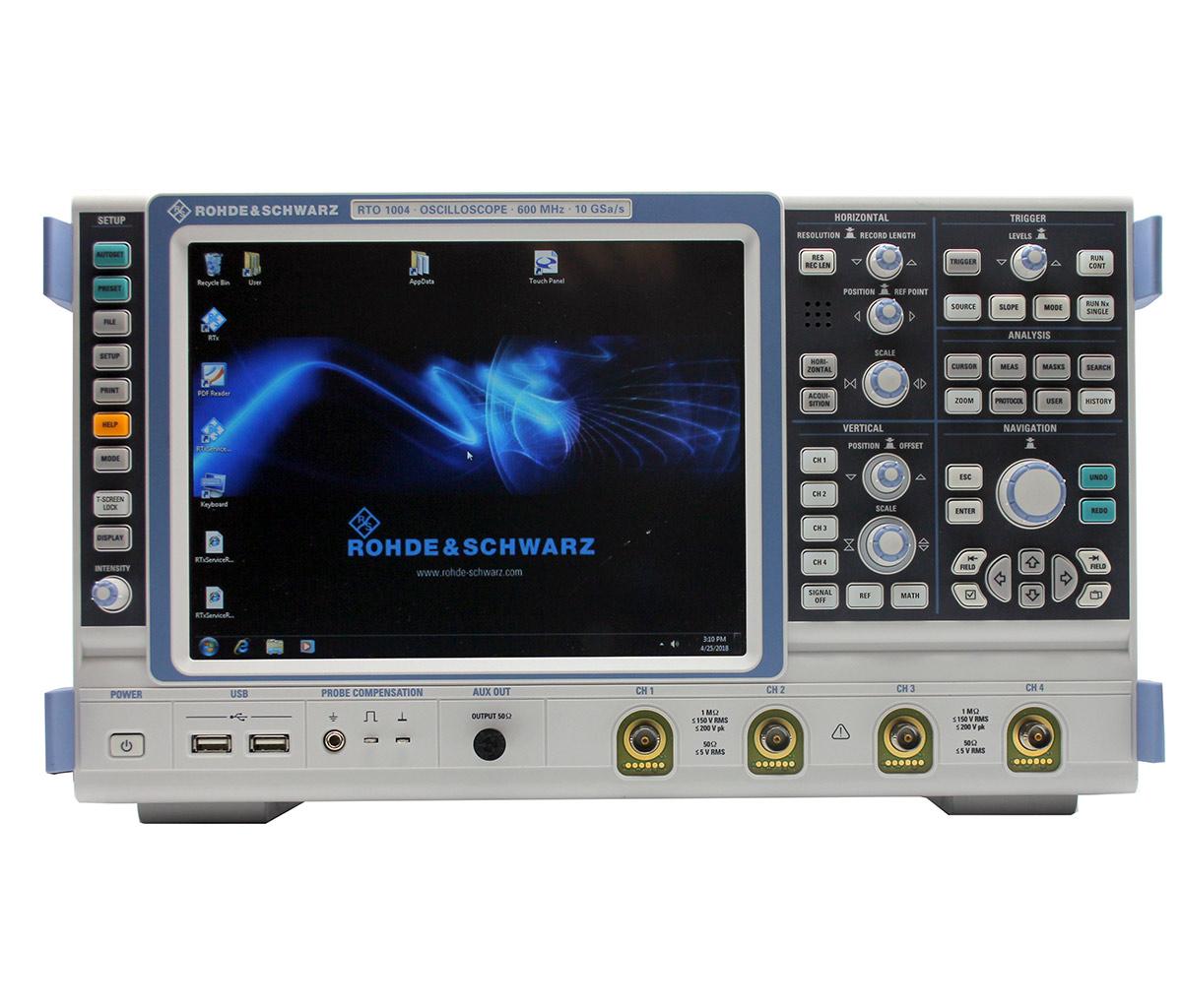 Rohde & Schwarz RTO1004 4 Ch 600 MHz Digital Oscilloscope